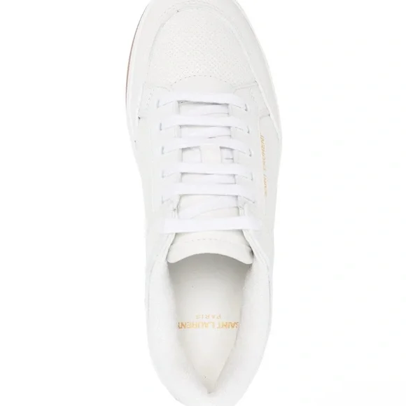 Saint Laurent YSL SL/61 lace-up white leather sneakers EU39.5, US9 - Picture 4 of 13
